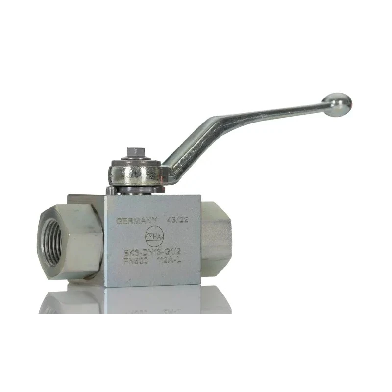 RS PRO Steel Hydraulic Ball Valve BSP Parallel, 1/2 in Port Size, 3 Ports, 500 bar Max Pressure, Brass Ball, Steel 243-1816