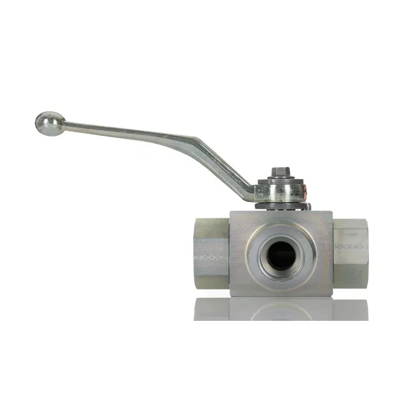 RS PRO Steel Hydraulic Ball Valve BSP Parallel, 1/2 in Port Size, 3 Ports, 500 bar Max Pressure, Brass Ball, Steel 243-1816