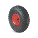 Guitel Hervieu Black Rubber Trolley Wheel 260 mm Diameter 85 mm Width 150 kg Load Capacity Model 3588120