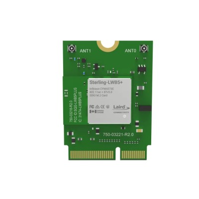 Ezurio 3.3V WiFi & Bluetooth Module, IEEE 802.11n/a/b/g/ac, UART USB Interface 453-00048
