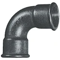 Georg Fischer Galvanised Malleable Iron Fitting 90° Elbow Female G 1 in to Female BSPP 1 in 770012206