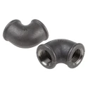 Georg Fischer Black Malleable Iron Fitting 90° Elbow Female G 1/2 in to Female BSPP 1/2 in 770090104
