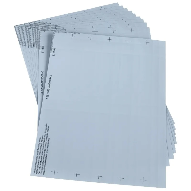Siemens SIMATIC S7-1500 ET 200 Series Labelling Sheet for Use with S7-1500 Modules 6ES7592-2AX00-0AA0
