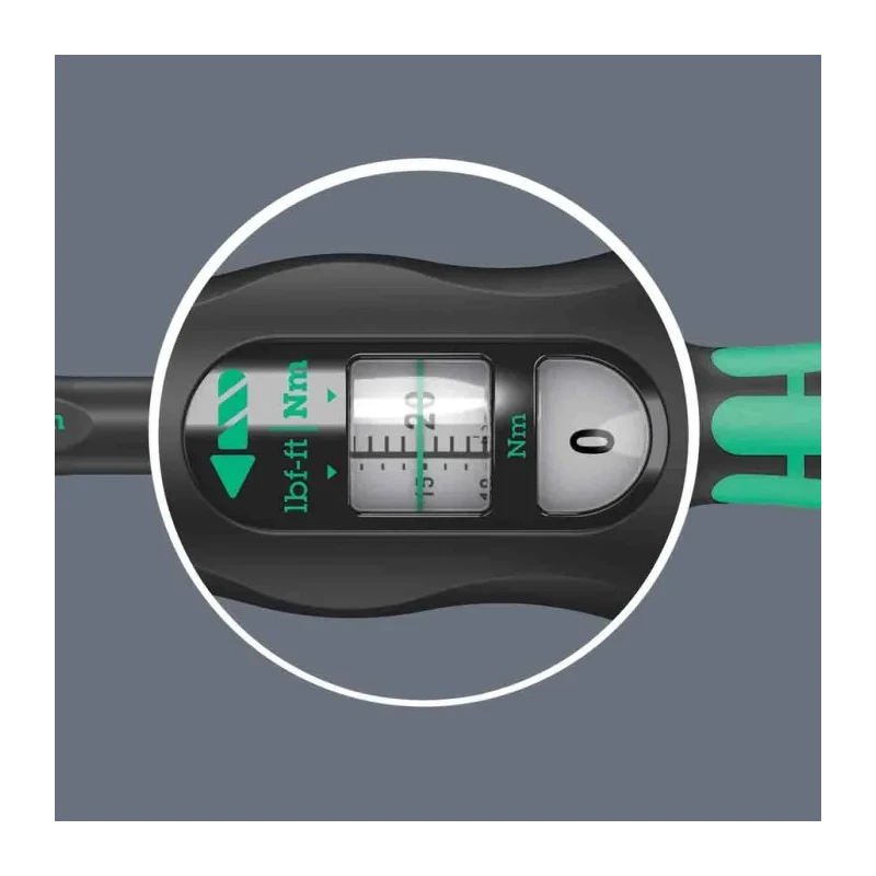 Wera Click-Torque C 1 Click Torque Wrench, 10 to 50 Nm, 1/2 in Square Drive, 360mm Length, ±3% Accuracy 075620