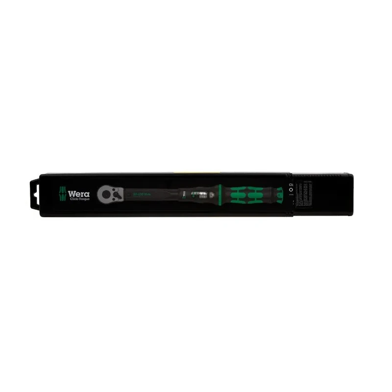Wera Click Torque Wrench Click-Torque B 2, 20 To 100 Nm, 3/8 in Square Drive, 405mm Overall Length 075611