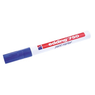 Edding Blue 4 mm Paint Marker Pen for Wood, Plastic, Metal, Glass 750-003