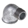 Georg Fischer Galvanised Malleable Iron Fitting 90° Elbow Male BSPT 1/2 in to Female BSPP 1/2 in 770092204