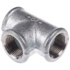 Georg Fischer Galvanised Malleable Iron Fitting Tee Female G 3/4 in to Female BSPP 3/4 in to Female BSPP 3/4 in 770130205