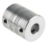 Ruland Aluminium Flexible Coupler 25.4 mm Outside Diameter 10 mm Bore Size 31.8 mm Length Screw Style PSMR25-10-10-A
