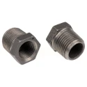 Georg Fischer Black Malleable Iron Fitting Straight Reducer Bush Male BSPT 1/2 in to Female BSPP 3/8 in 770241120