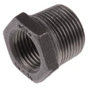 Georg Fischer Black Malleable Iron Fitting Straight Reducer Bush Male BSPT 3/4 in to Female BSPP 1/2 in 770241123