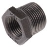 Georg Fischer Black Malleable Iron Fitting Straight Reducer Bush Male BSPT 3/4 in to Female BSPP 1/2 in 770241123