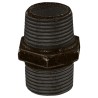 Georg Fischer Black Oxide Malleable Iron Fitting Nipple Male BSPT 3/4 in to Male British Standard 770280105