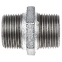Georg Fischer Galvanised Malleable Iron Fitting Nipple Male BSPT 1 inch to Male British Standard Parallel 770280206