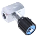 RS PRO In Line Mount Mounting Hydraulic Flow Control Valve G 1/4 Thread, 350 bar Max Pressure, 50 L/min Max Flow 243-5521