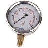 WIKA 100 mm Diameter G 3/8 Male Pressure Gauge Stainless Steel Case Black Dial 6 bar 7075546