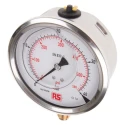 WIKA 100 mm G 3/8 Pressure Gauge 40 bar Stainless Steel Case Bottom Entry 60°C 7075601