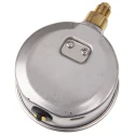 WIKA 100 mm Diameter G 3/8 Male Pressure Gauge Stainless Steel Case Black Dial 6 bar 7075546