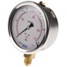WIKA 100 mm Dial Size Stainless Steel Case Pressure Gauge G 3/8 Connection, 25 Bar Maximum Pressure 7075597