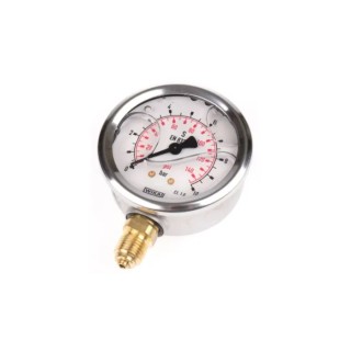WIKA 100 mm 1/2 in G Pressure Gauge, 600 bar 7075660
