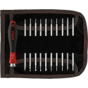 Wiha Interchangeable Standard Screwdriver Set 12-Piece 00610 Germany 4 Adjustable Blades Chrome-Vanadium-Molybdenum Steel
