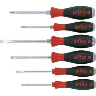Wiha Phillips, Slotted Standard Screwdriver Set, 6-Piece 21250