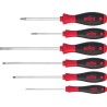 Wiha Pozidriv Standard Screwdriver Set 6-Piece 7153, Ergonomic SoftFinish Handles, Germany