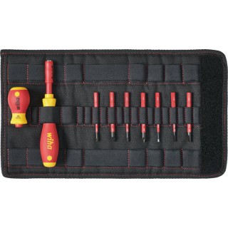 Wiha Phillips, Pozidriv, Slotted Interchangeable Insulated Screwdriver Set 10-Piece 41232
