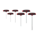 Wiha 6 Piece T Metric Hex Key Set, Hex Size 2.5 to 8 mm 45620