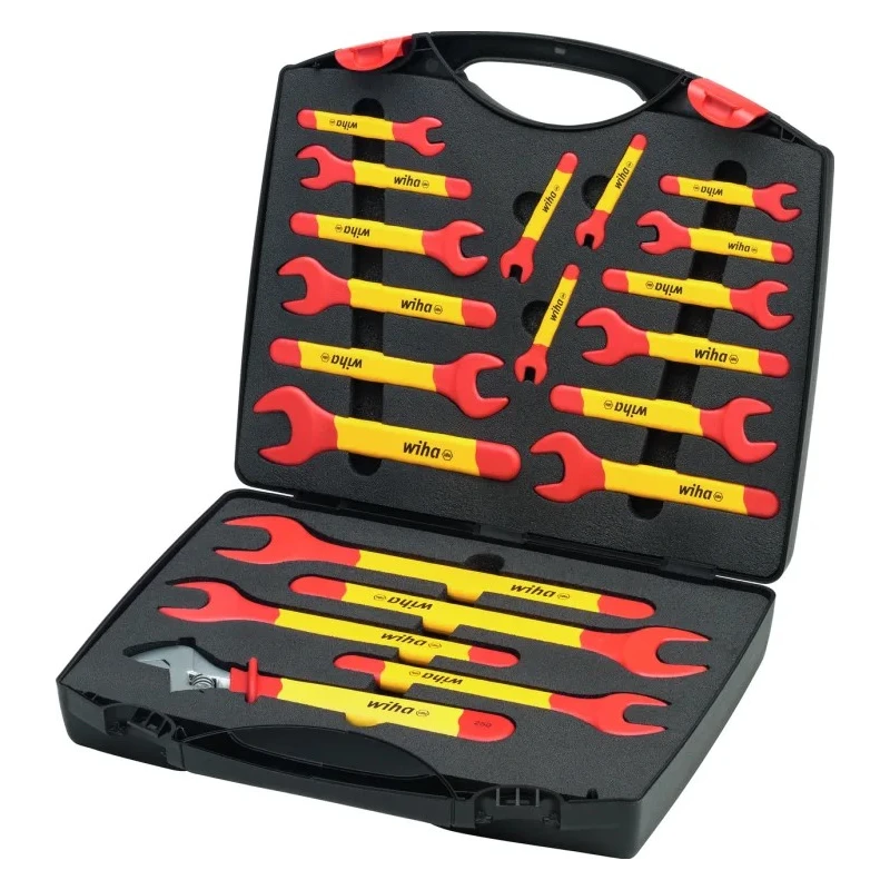 Wiha 21-Piece Spanner Set, Sizes 6 To 32 mm, VDE/1000V Approved, Non-Sparking, IEC ISO DIN Standards 43022