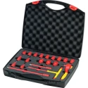Wiha 21-Piece 3/8 in Hexagon Ratchet Wrench & Bit Set Insulated VDE 1000V Approved 43023
