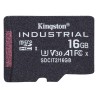 Kingston 16 GB Industrial Grade MicroSDHC MicroSD Card Class 10 U3 A1 UHS-I SDCIT2/16GBSP