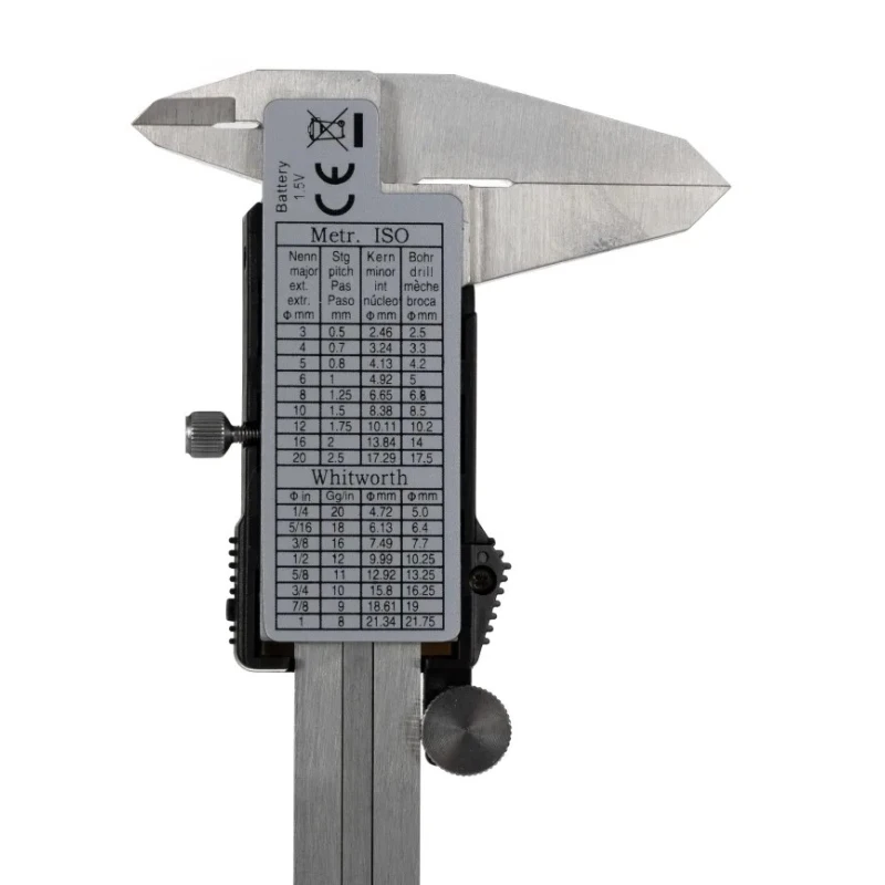 RS PRO Electronic Digital Caliper 150 mm 0.01 mm Resolution Metric Imperial UKAS 243-6801