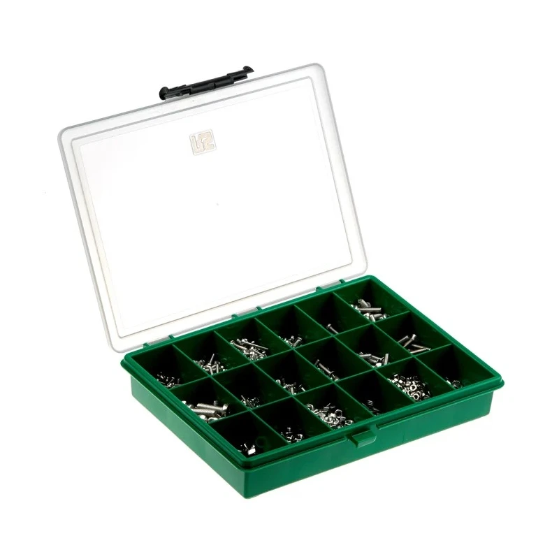 RS PRO Stainless Steel 1830 Piece Slot Drive Machine Screw Drive Screw/Bolt Kit 823-875