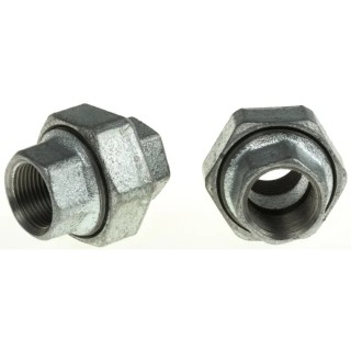 Georg Fischer Galvanised Malleable Iron Fitting Tap Adapter Female BSPP 3/4 In to Female BSPP 3/4 In 770340205