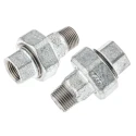 Georg Fischer Galvanised Malleable Iron Fitting Tap Adapter Male BSPT 1/2 in to Female BSPP 1/2 in 770341204