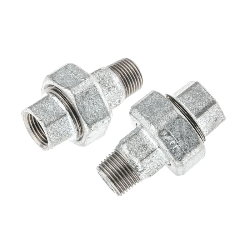 Georg Fischer Galvanised Malleable Iron Fitting Tap Adapter Male BSPT 1/2 in to Female BSPP 1/2 in 770341204
