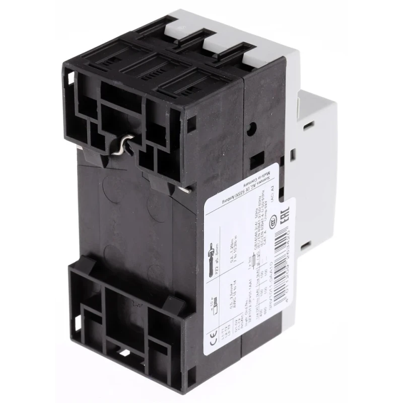 Siemens Motor Protection Circuit Breaker 110mA, 160mA, 690V, 3 Poles, IP20, -20°C to 60°C 3RV1011-0AA10