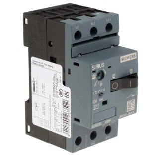 Siemens Motor Protection Circuit Breaker 690V, 0.9 to 1.25A Current Rating, 3 Poles, IP20, Operating -20 to 3RV1011-0KA10
