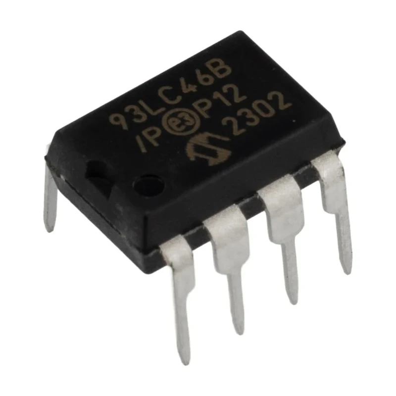 Microchip 1 kB Serial EEPROM, 200 ns 8-Pin PDIP Serial-Microwire 93LC46B/P