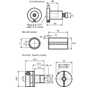 Baumer Shaft Reducer 25 mm for Use with Hollow Shaft Encoders 114472