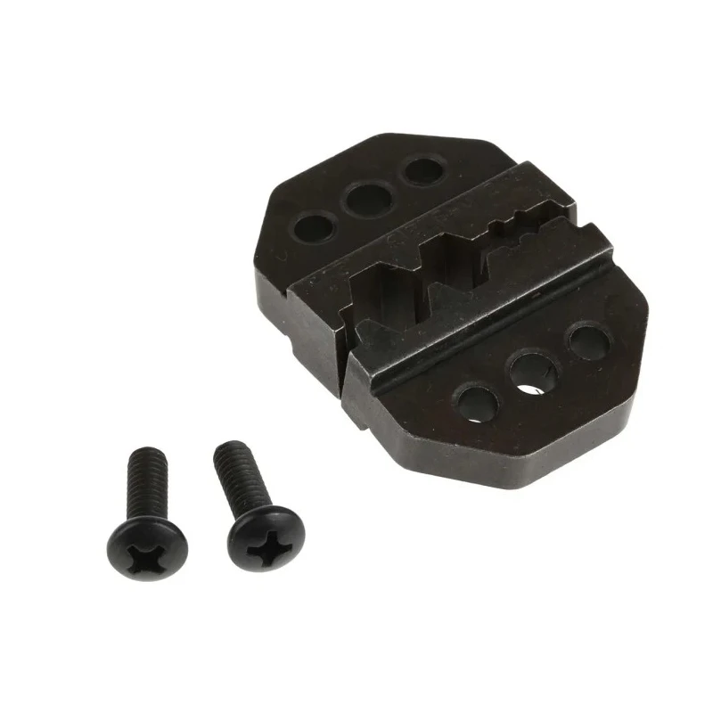 RS PRO Crimp Die Set, Coaxial Type, Insulated, 2 Pieces, 3 Ports for RG58 RG59, Black 848-436