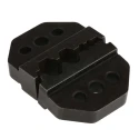 RS PRO Crimp Die Set, Coaxial Type, Insulated, 2 Pieces, 3 Ports for RG58 RG59, Black 848-436