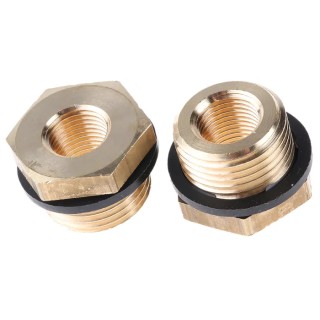 Legris Pneumatic Fitting Brass Pipe Fitting Straight Threaded Reducer Male G 3/8 in to Female G 1/8 in 0168 17 10