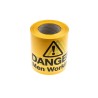 RS PRO Black and Yellow Polyethylene Barrier Hazard Tape 150mm Width 100m Length 866-074