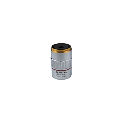 Mitutoyo Long Working Distance Lens for Microscope, Plan Apochromat Design, Bright/Dark Field Inspection, Model 378-832-12