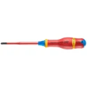 Facom Insulated Screwdriver, PZ2 Tip, 125 mm Blade, Polymer Handle, Bi-Material Grip, VDE 1000V Approved, 245 ATDB2X125TVE