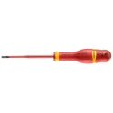 Facom Insulated Screwdriver 100 mm Blade, VDE 1000V Approved, 210 mm Overall AT4X100TVE
