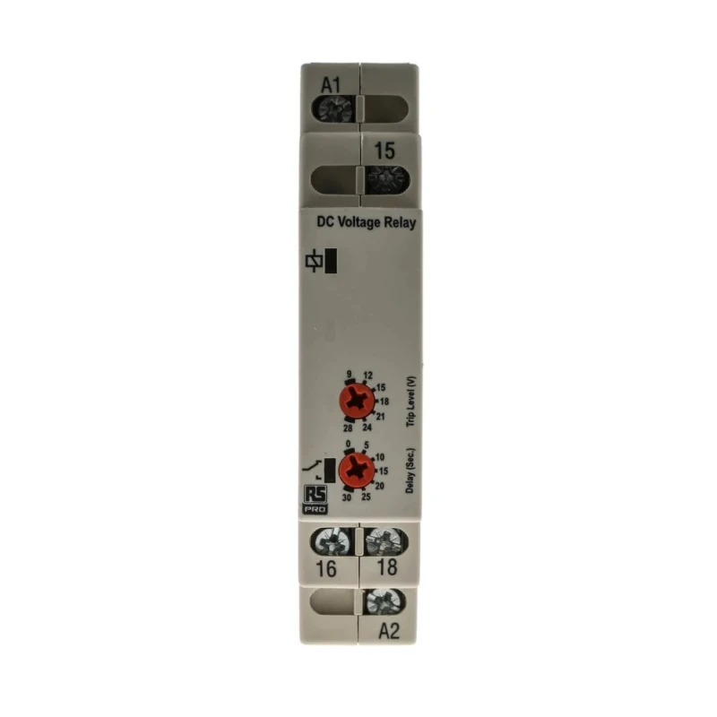 RS PRO Monitoring Relay 1 Phase SPDT DIN Rail Mount 24 V dc 3W Power Consumption 102-6130