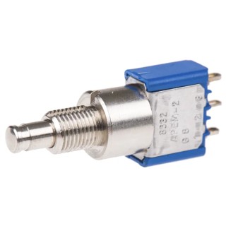 RS PRO 8000 Series Miniature Push Button Switch Momentary Panel Mount 6.5 mm Cutout SPDT 125V AC 4A 8632A
